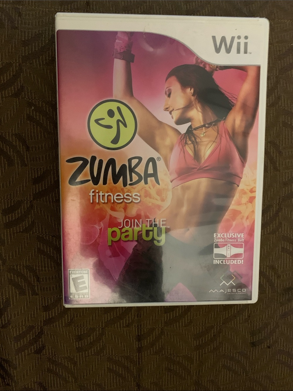 Wii Game Case Featuring Pink Fitness Cover